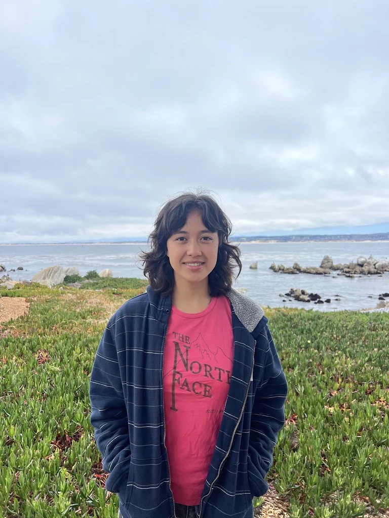 Mei Knutson, photographed on the Monterey coast